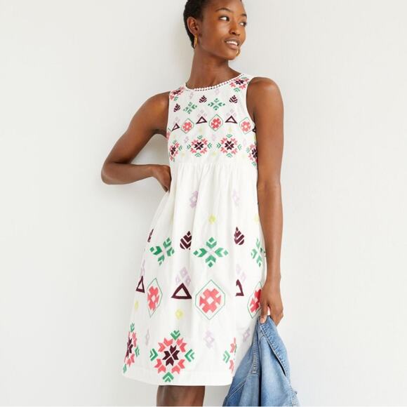 Anthropologie Dresses & Skirts - Anthropologie Dolly Embroidered Ric Rac Sun Dress NWT